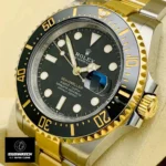 Black dial Deepsea Sea-Dweller 43mm professional dive watch with Chromalight luminescence and Ringlock system