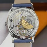 Rear view of Patek Philippe Calatrava 4997/200G replica watch showcasing Swiss-grade manual-wind movement.