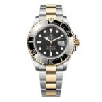 Rolex Sea-Dweller 126603-0001 Super Clone watch with Oystersteel and yellow gold case on white studio background