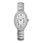 Women cartier baignoire watch White Gold Diamond Small Super Clone