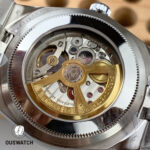 Rolex Land Dweller 36 Ice Blue Platinum 127236 Super Clone Watch Back and movement