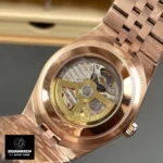 Rolex Land Dweller 36 mm Rose Gold watch back 7135 movement