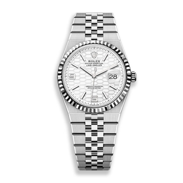 Rolex Land Dweller 40mm 127334 White Dial Watch White gold