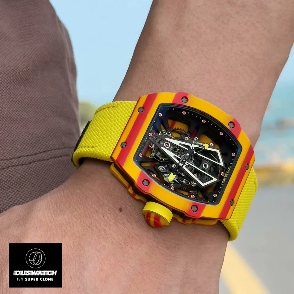Richard Mille RM 27‑03 super clone watch worn on a wrist, showcasing its sporty profile.