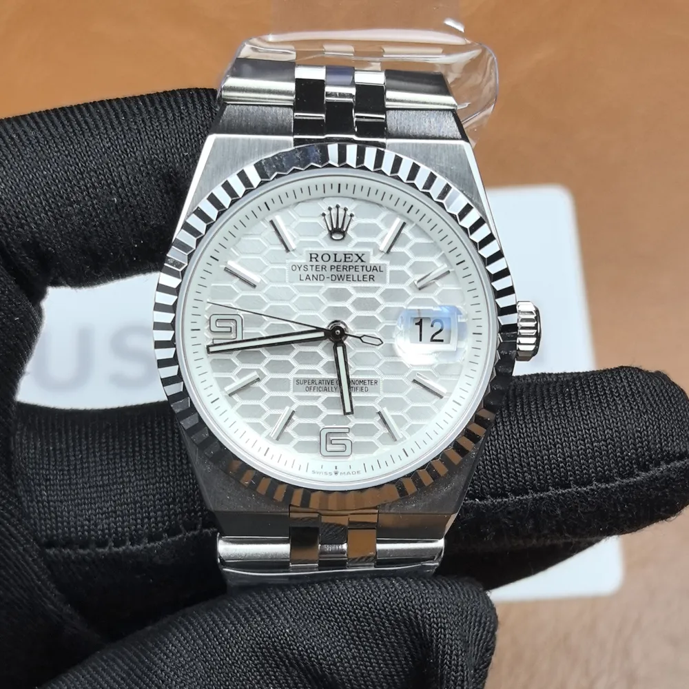 Rolex Land Dweller Replica 40mm 127334 White Dial Watch