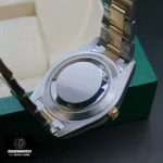 Rear view of the Rolex Datejust 41mm two-tone watch model 126333-0019, showing the Oyster caseback.