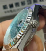 Rolex Land‑Dweller m127336 case and crown detail