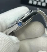 Replica Rolex Land‑Dweller m127386tbr crown detail view