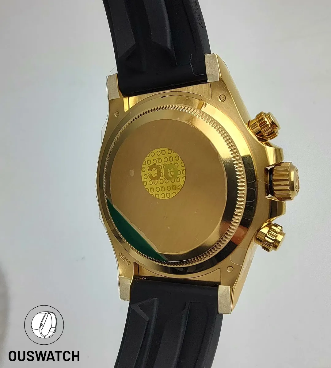 Replica Rolex Daytona Tiffany dial 126518 showing caseback view