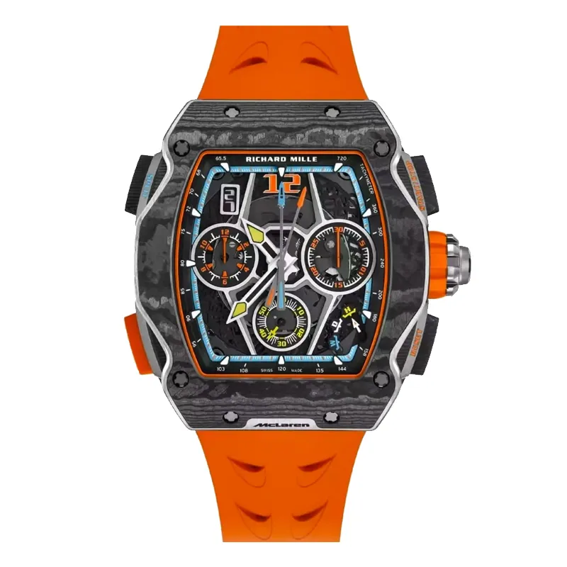 Richard Mille RM 65-01 automatic chronograph luxury watch displayed on a clean white background.