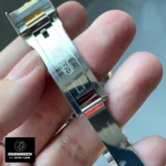 Open folding clasp of the Rolex 126613LB-0002, revealing the Oysterlock safety mechanism.