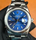 Rolex Datejust 36mm 126200-0006 blue dial stainless steel watch, front view