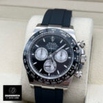 Front display of Rolex Daytona 126519LN with black dial