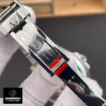 Rolex GMT Master II 126719BLRO watch showing opened folding clasp