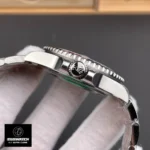 Rolex GMT Master II Pepsi Meteorite Dial watch crown side view