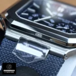 Sparkling diamond detail on the Patek Philippe Cubitus 5822p-001 luxury timepiece