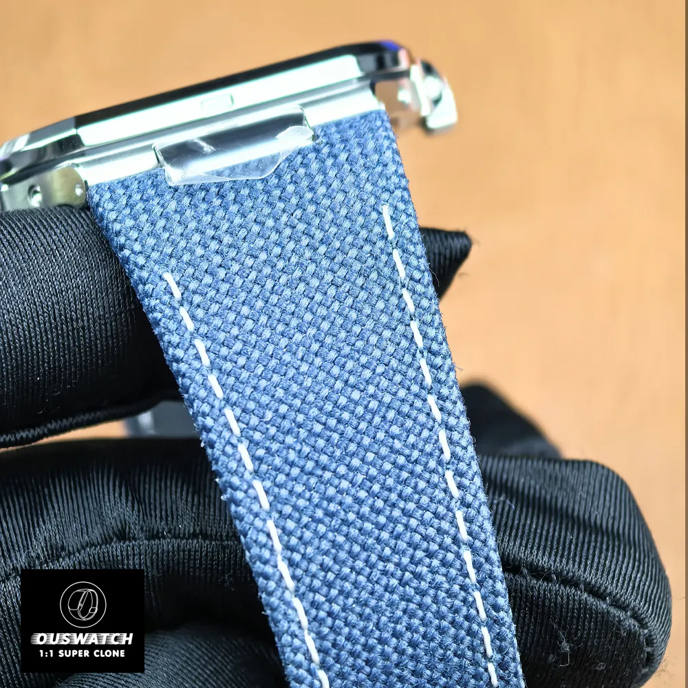 Premium strap design of the Patek Philippe Cubitus 5822p-001 for luxury comfort.