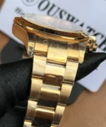 Close-up showing the bracelet end links and lugs of the Rolex Daytona 116505 rose gold female super clone.