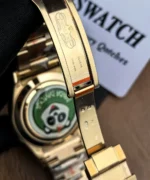 Rolex Daytona 116505 rose gold female super clone with the deployment clasp fully opened