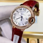 Cartier Ballon Bleu 36MM Rose Gold Diamonds Ladies Watch