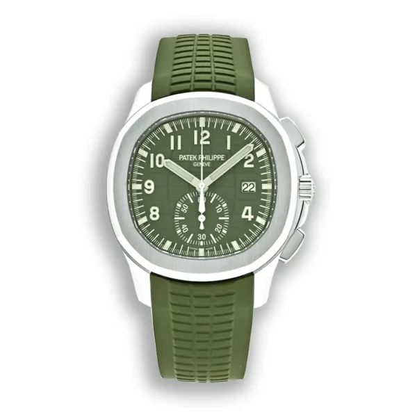 Green White Gold Patek Philippe Aquanaut Chronograph 5968g-010 Super Clone Watch