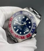45-degree angle view of the Rolex 126719BLRO-0003 white gold blue dial watch.